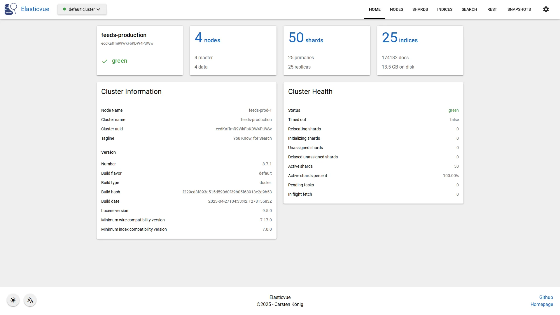 Home page light mode screenshot
