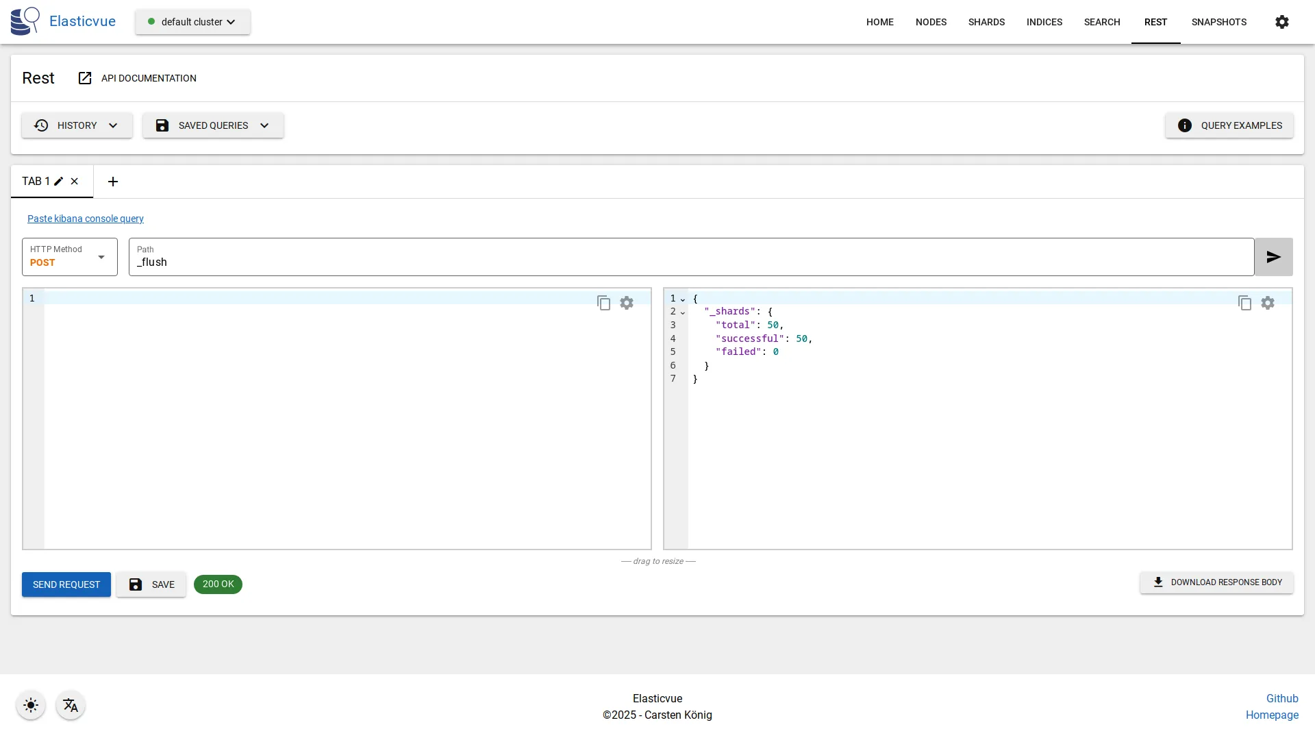 REST API page light mode screenshot
